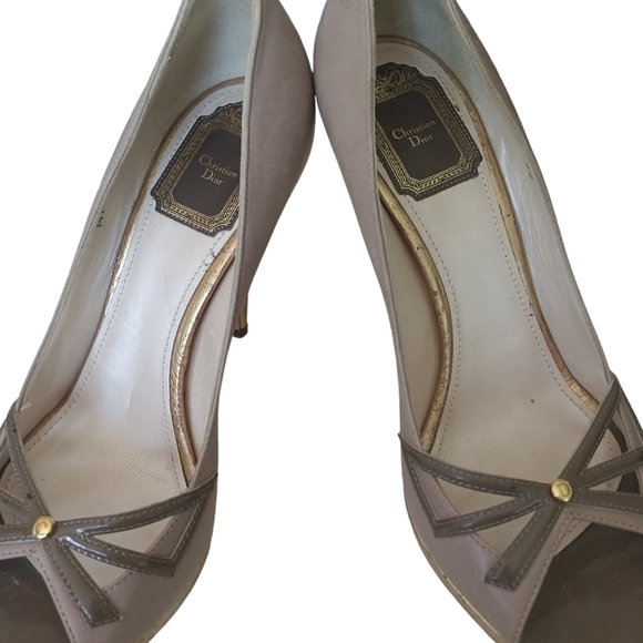 Authentic. Christian Dior Lolita Peep Toe Pumps Euro 39 US 9 - Picture 12 of 16